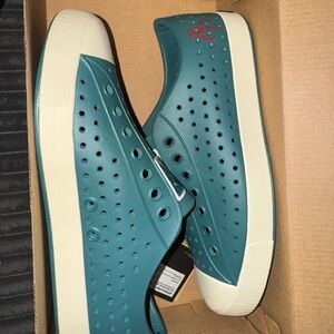 Men's Teal Casual Slip-On Shoes